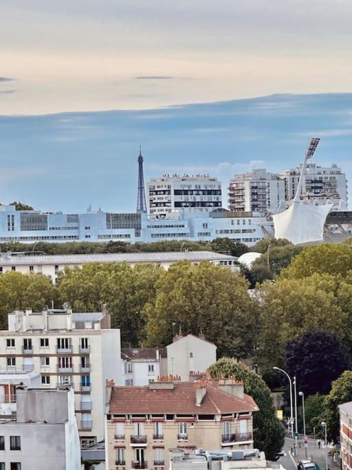 Appartement Vue Tour Eiffel Ligne 14 A Cote De Paris 장티이 외부 사진